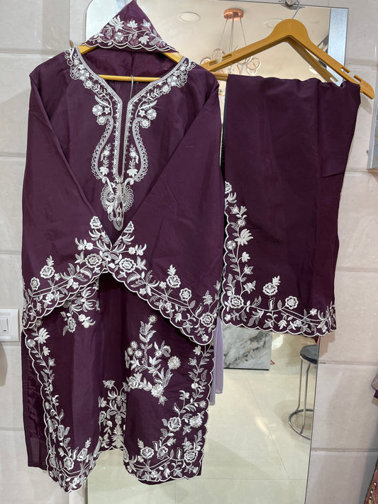 Code - 1148 Pakistani Premium heavy embroidered plazzo suit