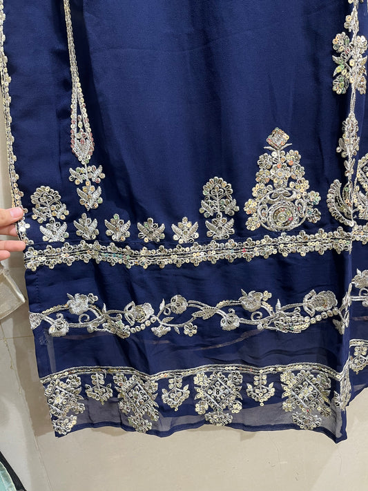 Code - 1167 Heavy worked long kurta pants set