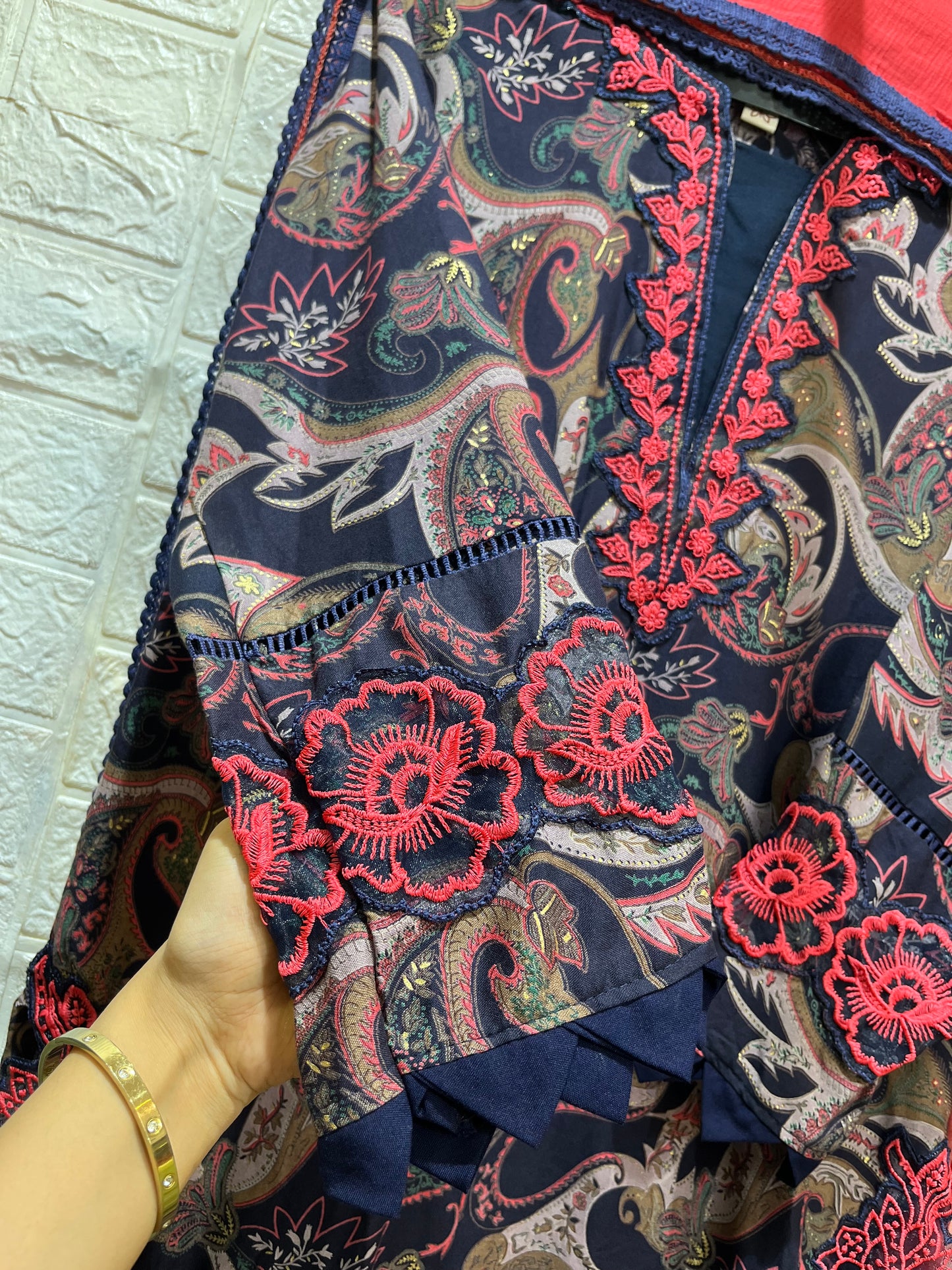 Code - 1155 Pakistani rayon cotton embroidered suit