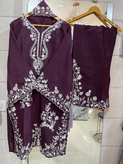 Code - 1148 Pakistani Premium heavy embroidered plazzo suit