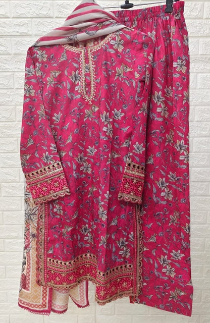 Code 1153 original Pakistani pure lawn embroidered suits