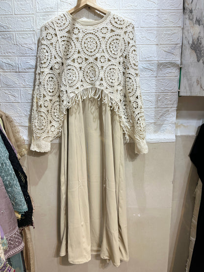 Code - 1205 korean imported crochet gowns