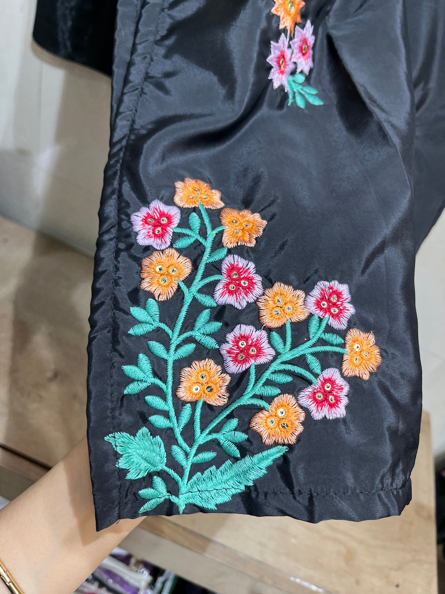Code - 1165 Farshi Shalwar floral embroidered