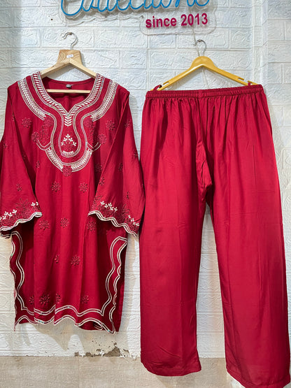 Code - 1159 Rayon cotton karachi cordset