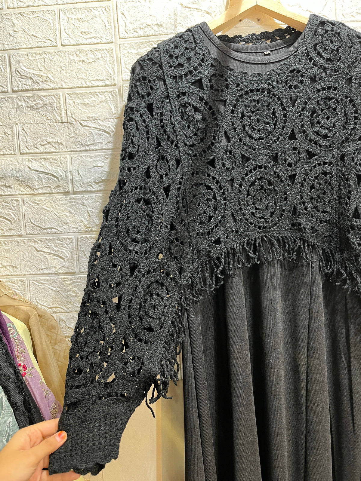 Code - 1205 korean imported crochet gowns
