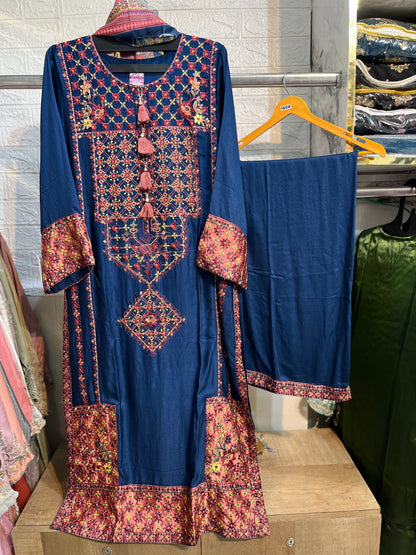 Code -1186 long Pakistani kaftan karachi suits