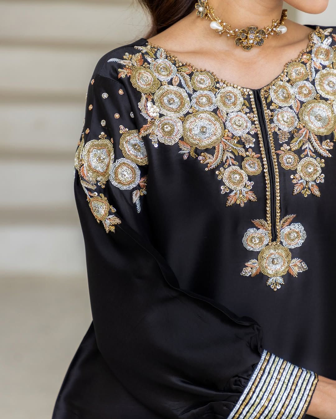 Code - 1151 Designer farshi shalwar Pakistani short kameez pattern