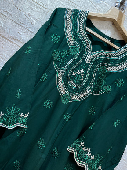 Code - 1159 Rayon cotton karachi cordset