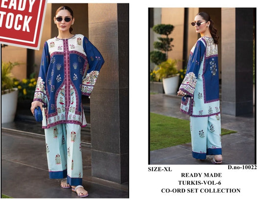 Code - 1128 Printed Silk cordset