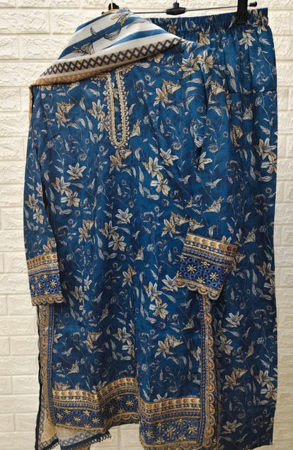 Code 1153 original Pakistani pure lawn embroidered suits