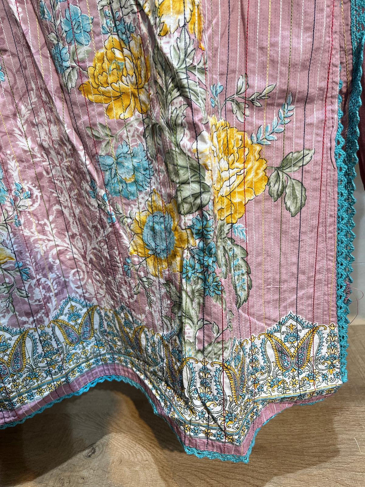 Code - 1195 Pure cotton threadwork stitched Pakistani suits
