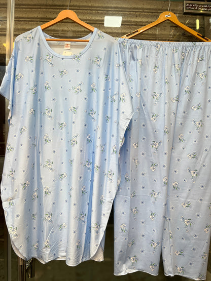 Code - 1191 korean nightsuits kaftan style