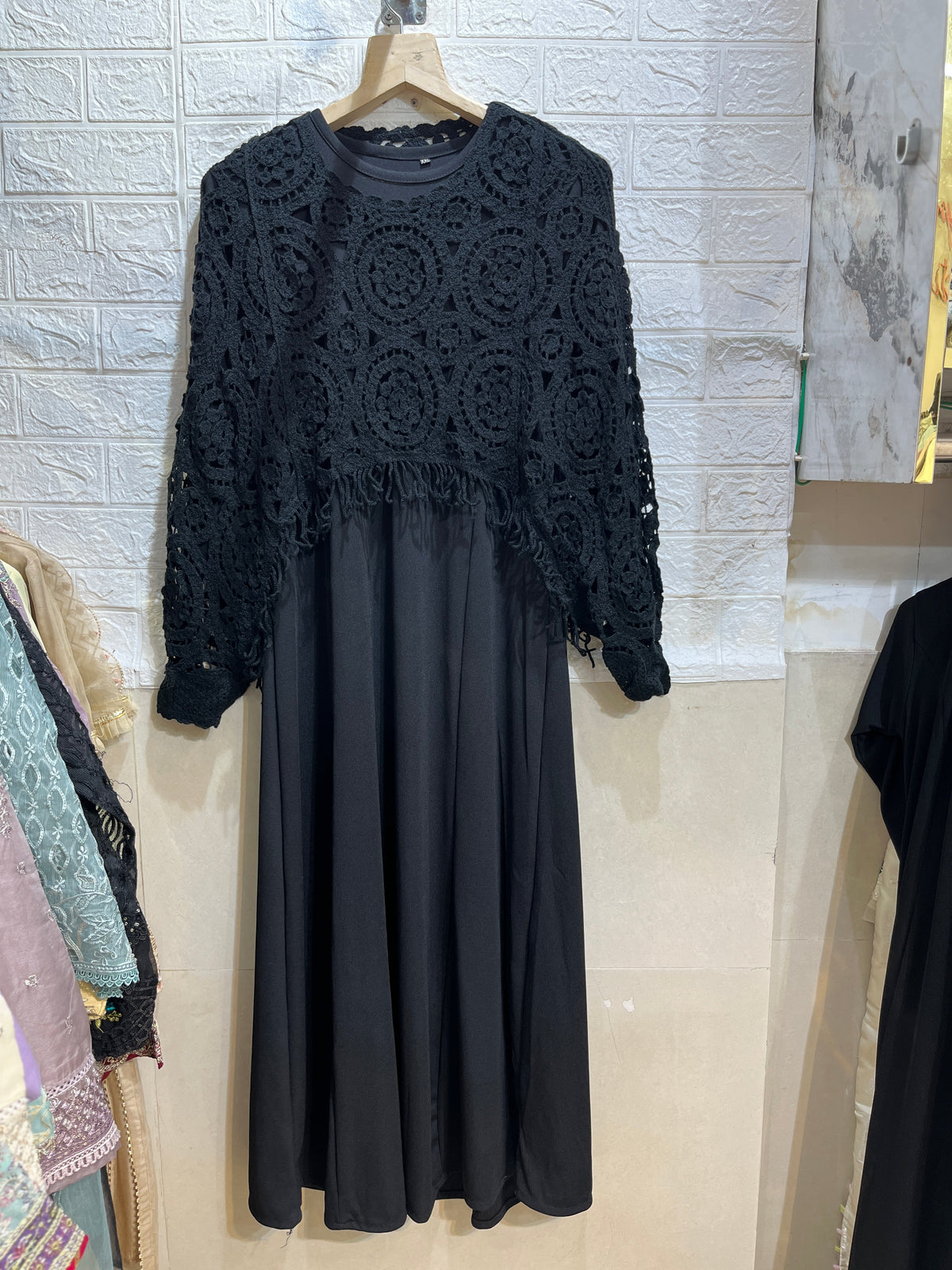 Code - 1205 korean imported crochet gowns