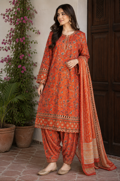 Code 1153 original Pakistani pure lawn embroidered suits