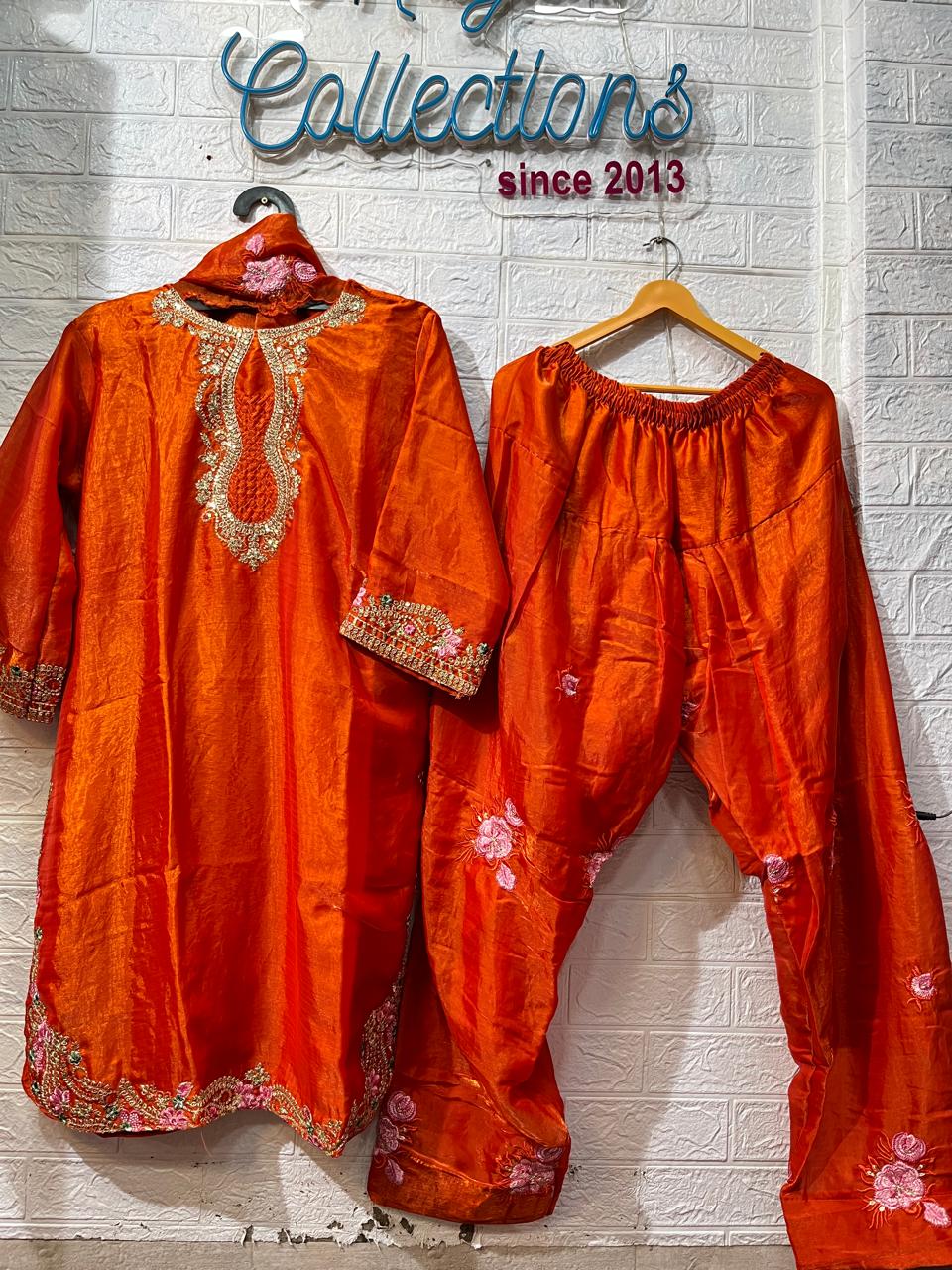 Code- 1145 Pakistani Hania Amir pattern trending farshi shalwar suit
