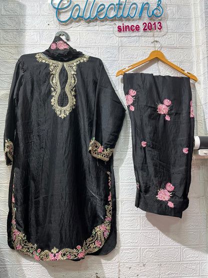 Code- 1145 Pakistani Hania Amir pattern trending farshi shalwar suit