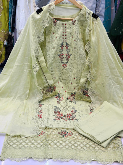 Code- 1157 Pakistani Embroidred cotton