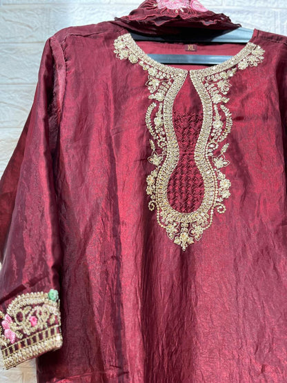 Code- 1145 Pakistani Hania Amir pattern trending farshi shalwar suit