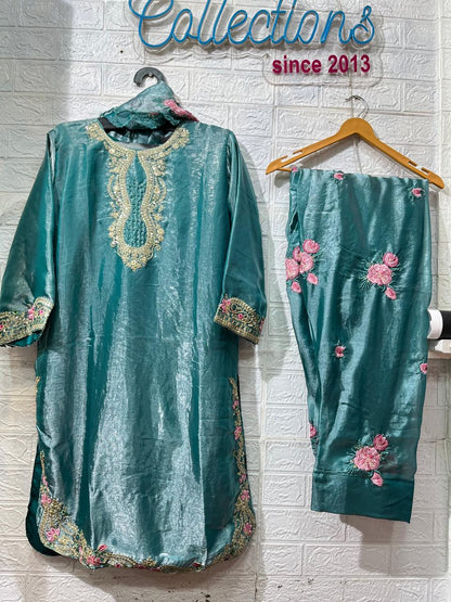 Code- 1145 Pakistani Hania Amir pattern trending farshi shalwar suit